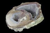 Crystal Filled Dugway Geode (Polished Half) - Utah #141308-2
